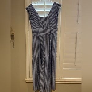 1901 Striped Blue Jumpsuit